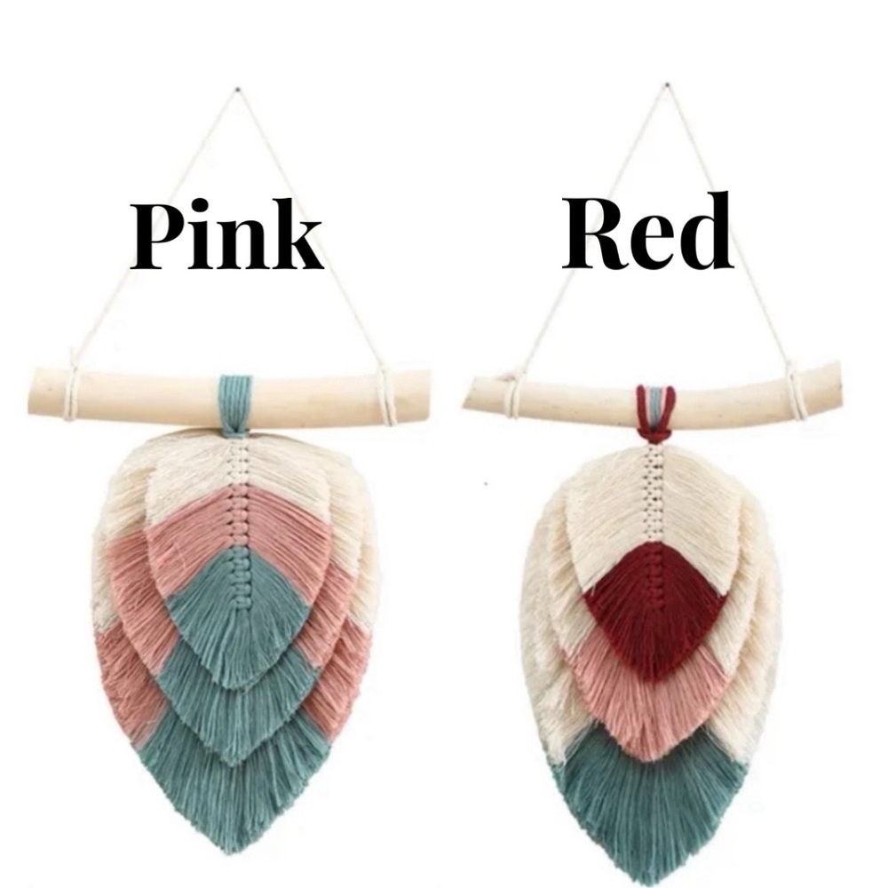 Two Piece Set Hand Crafted Boho Style Suspension Wall Decor (1 set)